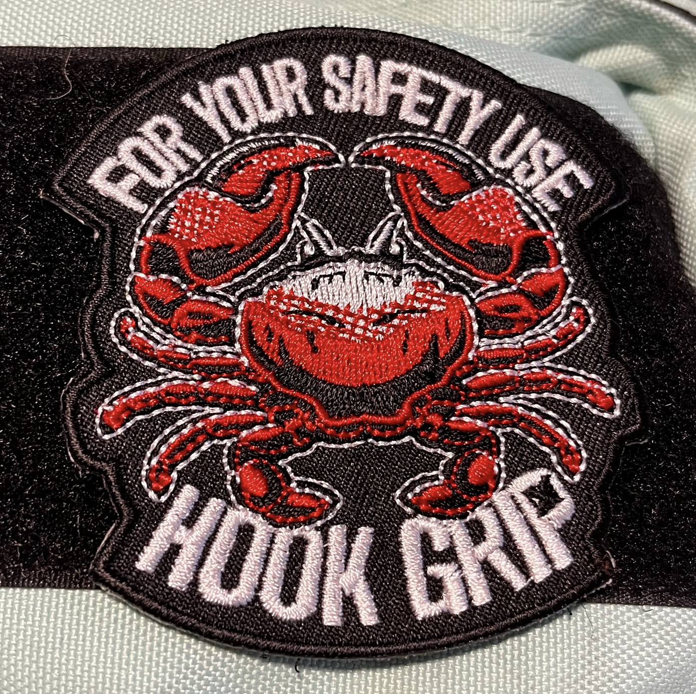 Parche MOCHILA, CHALECO CROSSFIT hook grip XHEN