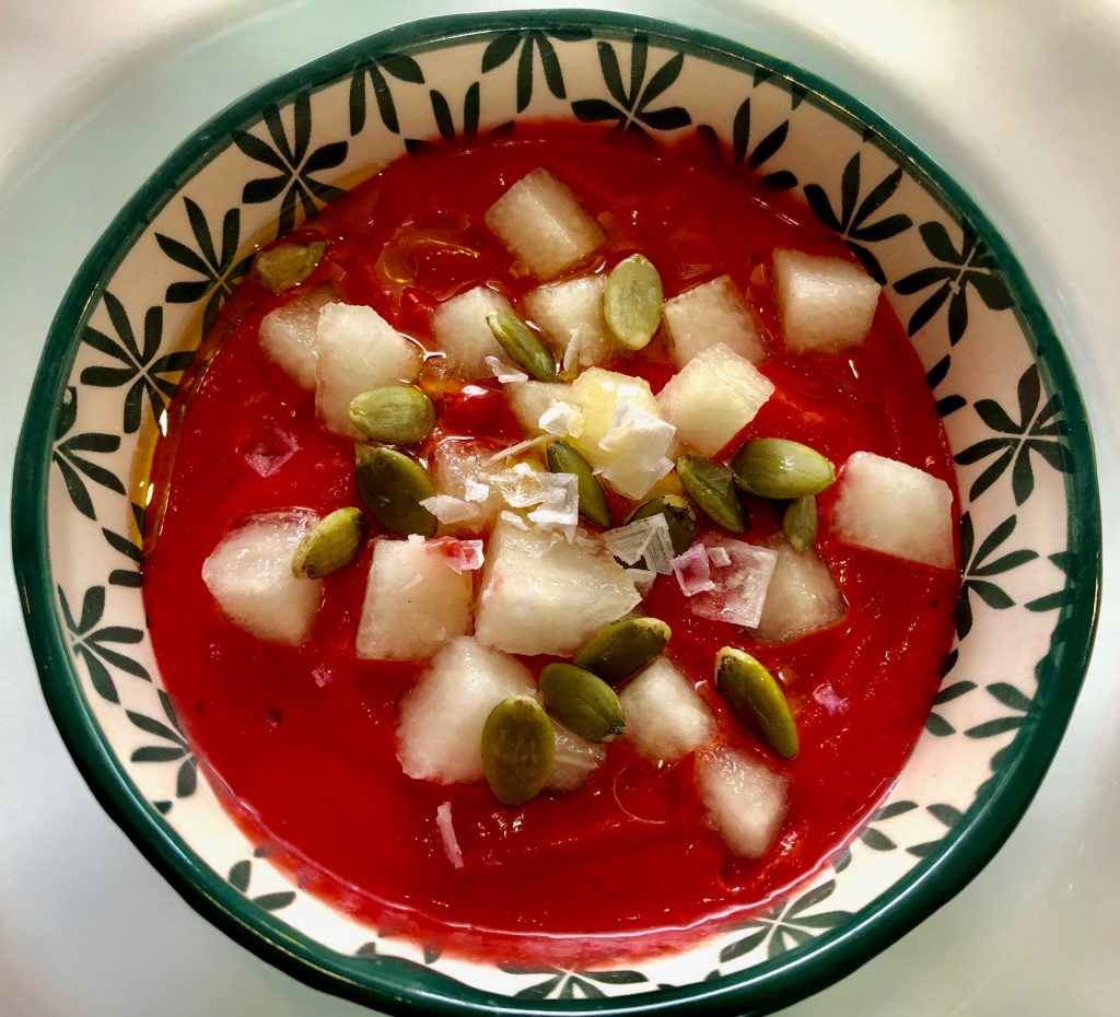 salmorejo de remolacha