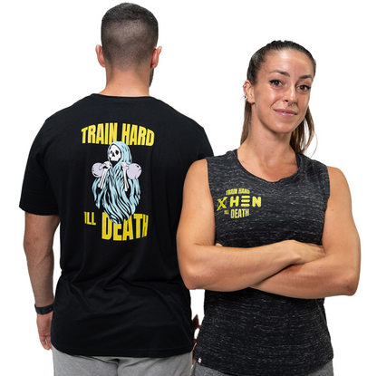 Camiseta XHEN muerte kettelbell train hard till death