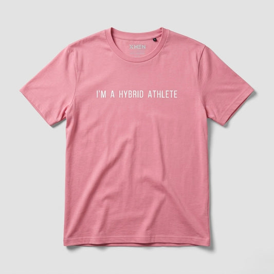 Camiseta Hybrid Athlete Pink| CrossFit HYROX DEKA | Algodón Orgánico
