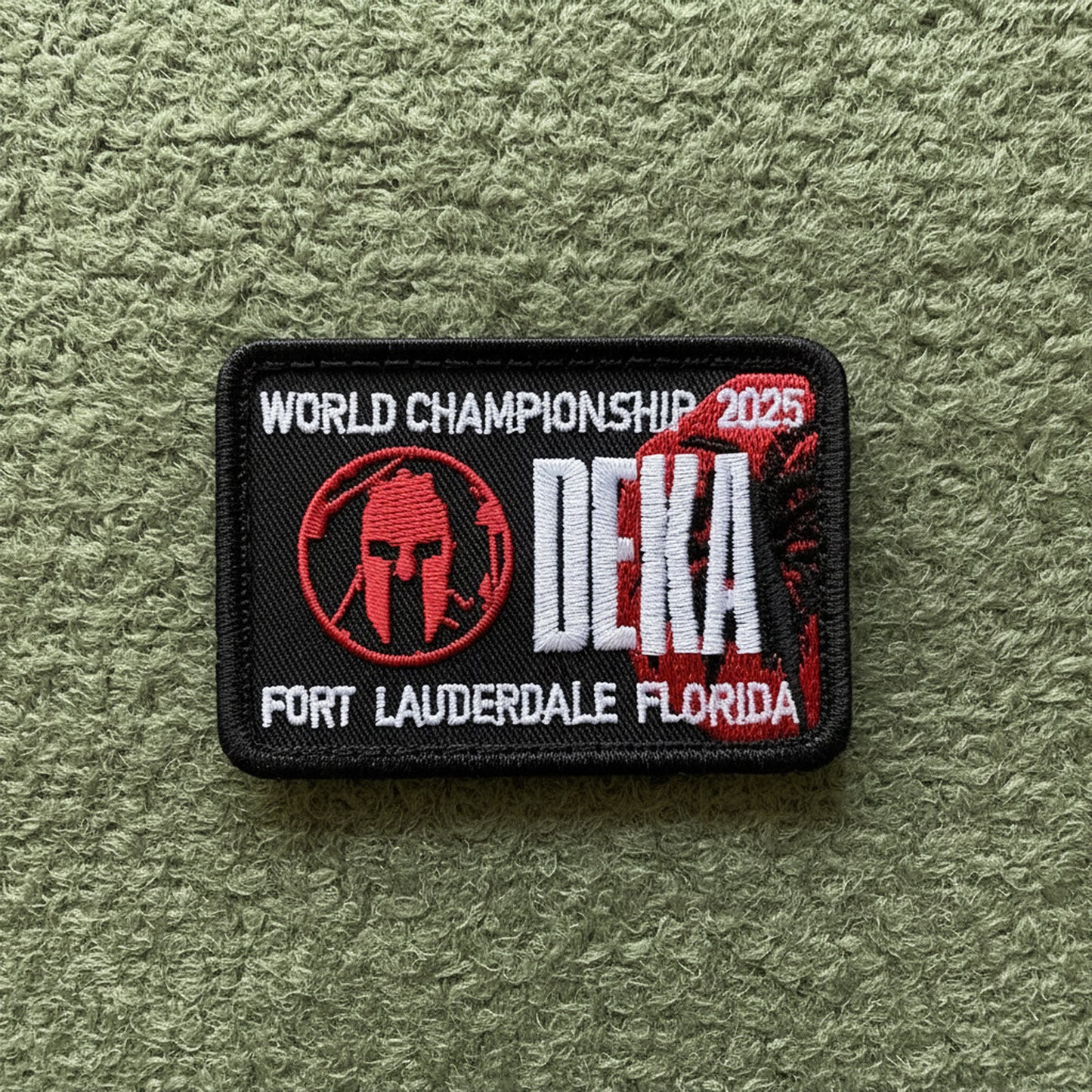 Parche Bordado Mundial DEKA - Accesorio Crosstraining