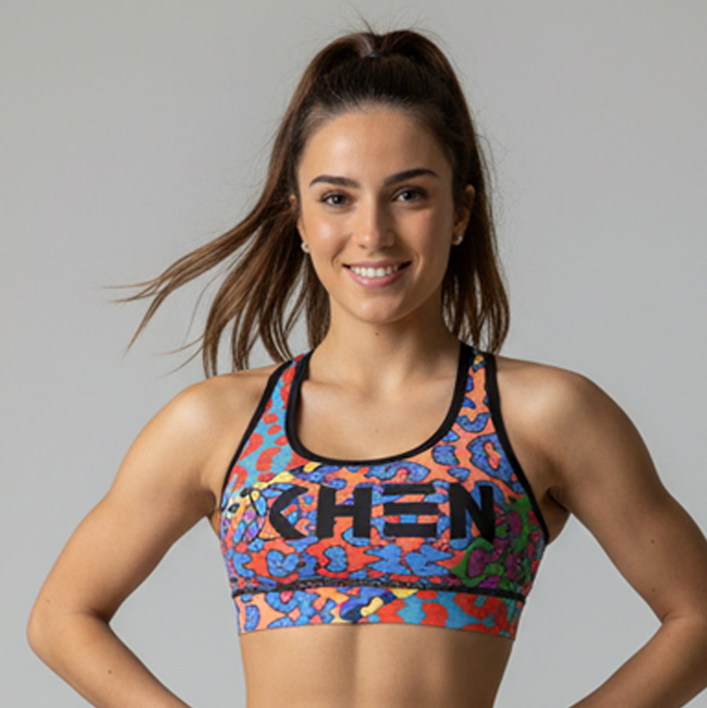 Top Wildcore Tirante Ancho para Mujer - Top Deportivo Animal Print Neón Crosstraining | XHEN