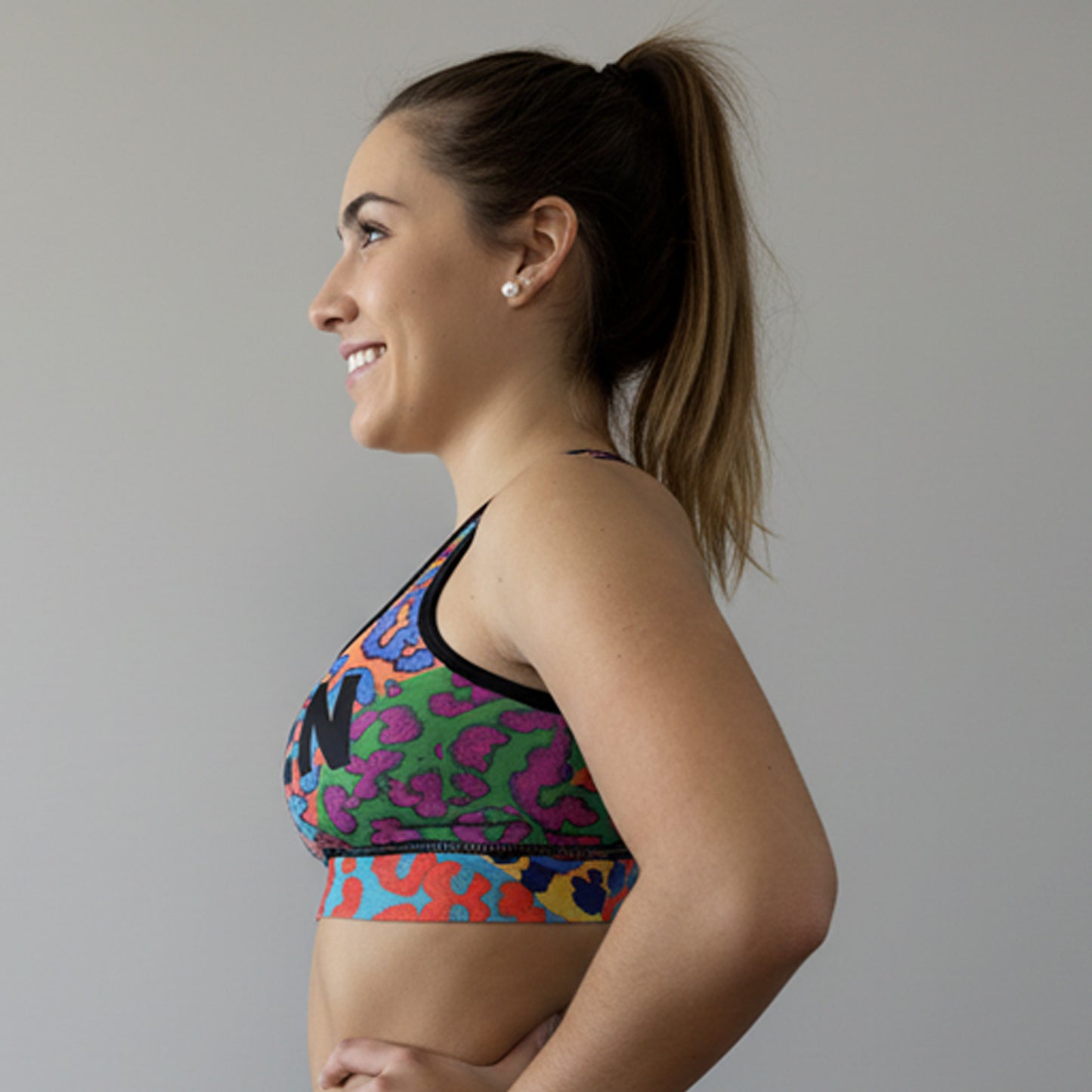 Top Wildcore Tirante Ancho para Mujer - Top Deportivo Animal Print Neón Crosstraining | XHEN