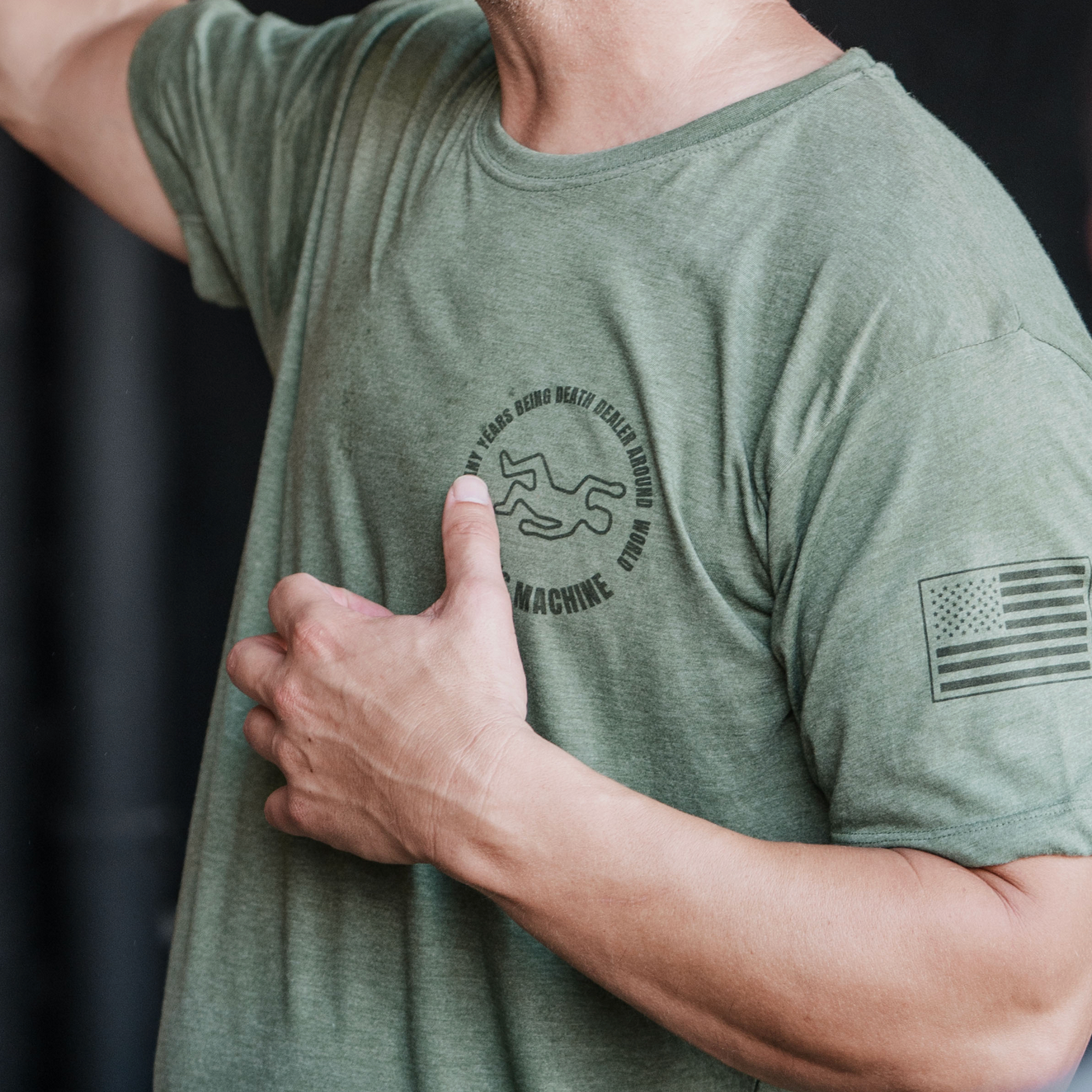 camiseta militar crossfit triblend